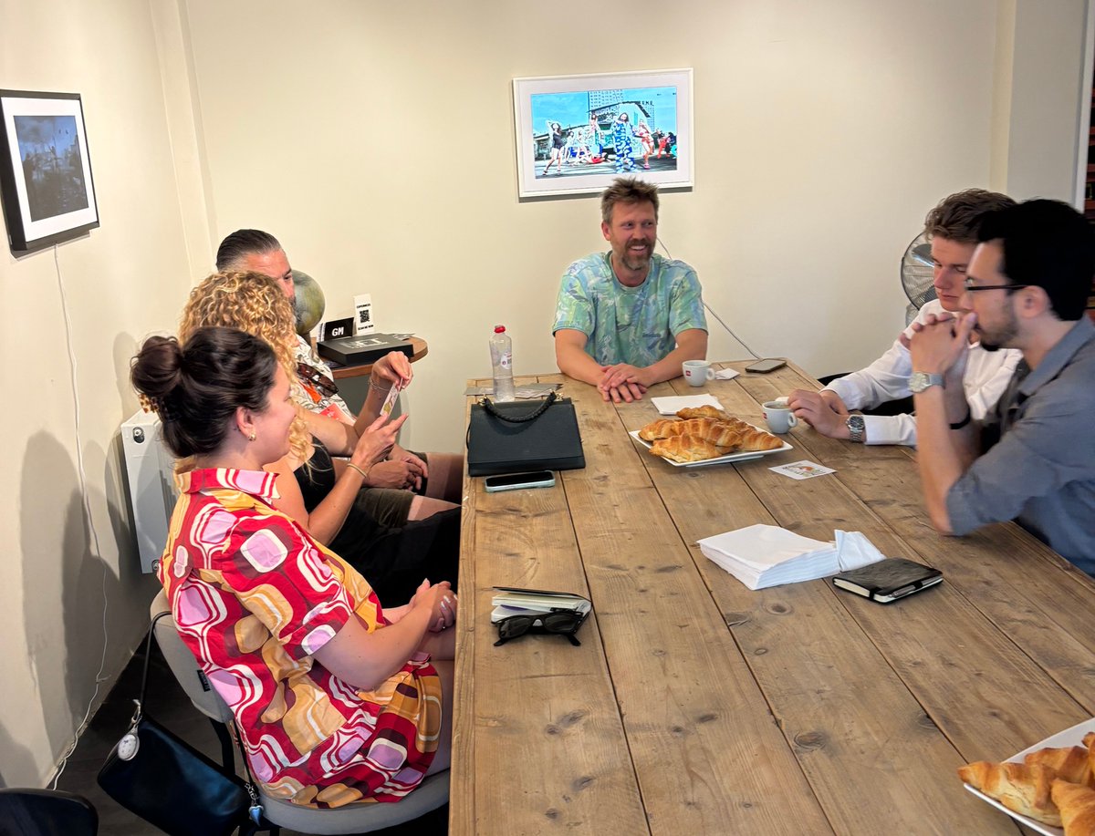 nft_plg's tweet photo. And the conversations continued...

After the co-working session, we hosted an Art & Blockchain discussion, supported by @superteamNL.

More than half of the participants were completely new to blockchain but active in the art world, leading to thoughtful conversations and fresh perspectives.

Out of 120 registrations, 12 people joined us. Sometimes a smaller group creates the best discussions-over coffee, croissants, and curiosity.

Building bridges between artists and the Solana ecosystem, one conversation at a time.

https://t.co/iCau9KtgZ7
