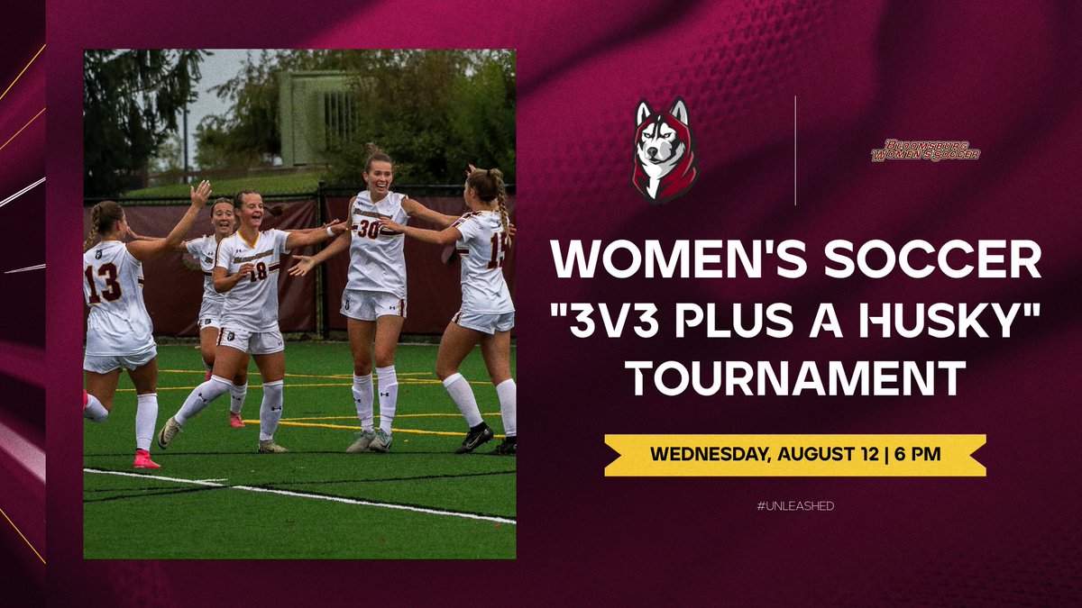 GoBUHuskies's tweet photo. ⚽️: Women's soccer announces "3v3 Plus A Husky" Tournament for Wednesday, August 12!
📰: https://t.co/2CsAtqeAGJ
#Unleashed https://t.co/M84E12of1p