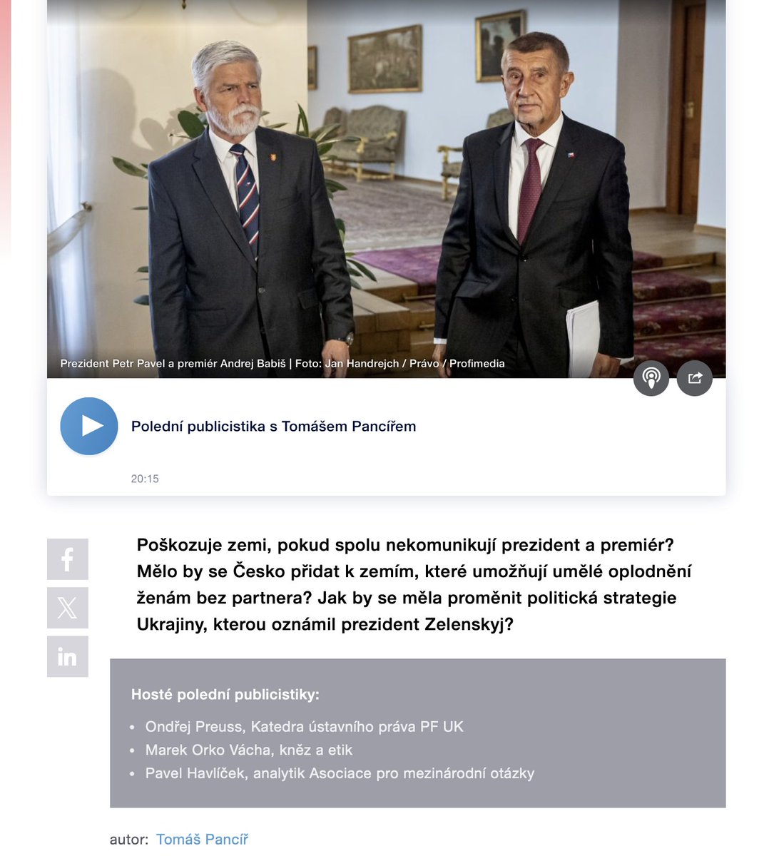 Pavel_Havlicek_'s tweet photo. Včera jsem pro @Radiozurnal1 komentoval poslední změny v ukrajinské vládě ohlášené @ZelenskyyUa.

Po několika měsících dochází k zásadní rekonstrukci 🇺🇦 vlády pod vedením @Svyrydenko_Y.

Více o tom, proč k tomu dochází a co to může znamenat:

https://t.co/XIRWFHRm5I

Via @AMO_cz https://t.co/D0Cq9bQzrB