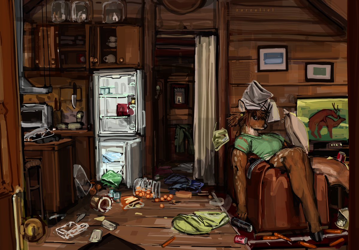 zarzaliel's tweet photo. Nature has reclaimed my fridge and wardrobe and sofa. https://t.co/6lpNZVDB6z