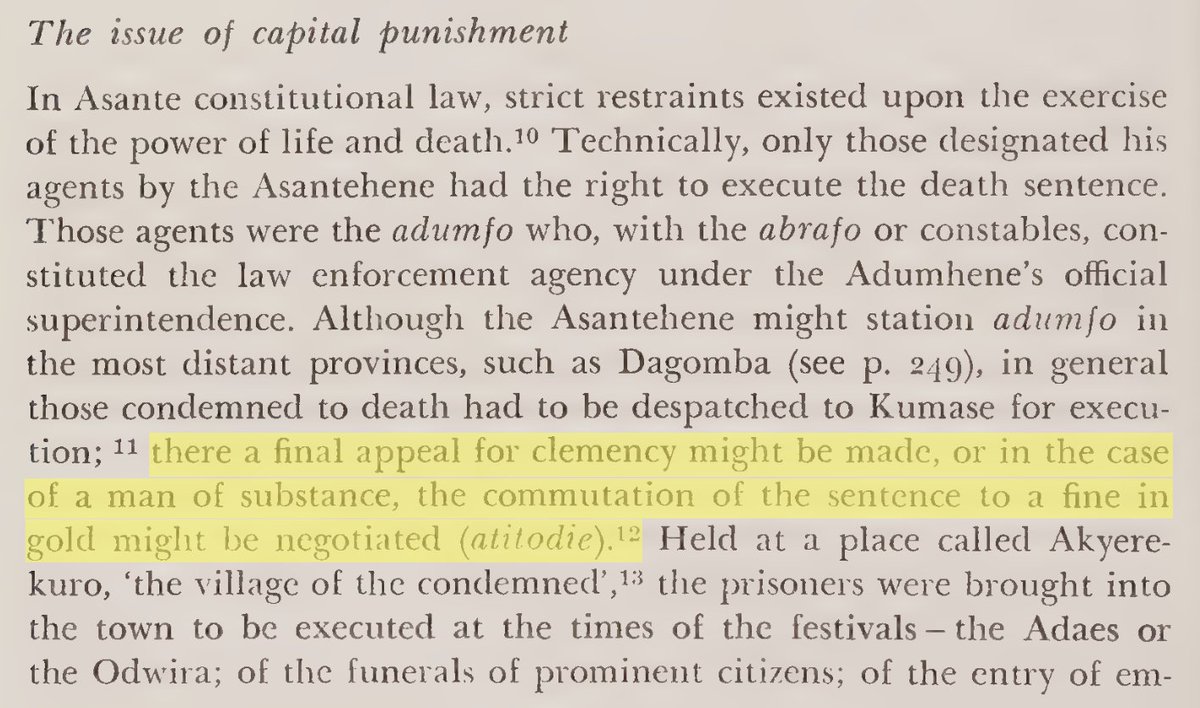 AkanfoAbrabo's tweet photo. Funnily enough this and other similar phrases were a death sentence by default in Asante back in the day, but later under a reform to the legal system it could be appealed and instead punished with a fine in gold https://t.co/0bvVcLZ2rm