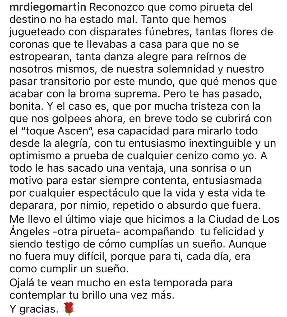 fuertecito's tweet photo. La despedida de Diego Martín a Ascen López ❤️‍🩹 https://t.co/KLVPcDKdXt