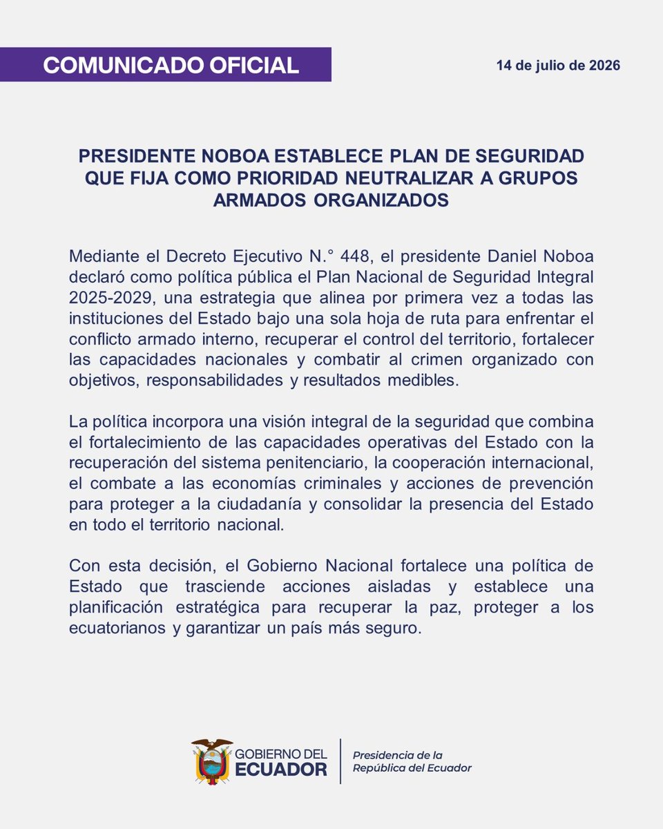 Presidencia Ecuador 🇪🇨 tweet media