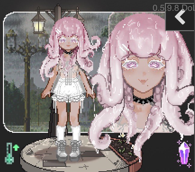 undrbaileysdesk's tweet photo. ty to @/PastelFlow00 for the tentacle hair… it’s so pretty https://t.co/1etRLw6UwP