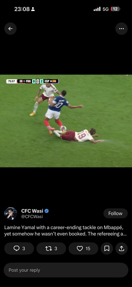 wearewashed01's tweet photo. @magatardio @TouchlineX no yellows 😊 either, whilst embolo got a red for diving too where yamal got nothing for that either, where is the consistency …
also no VAR check on smth extremely close to being in or out of the box … spain deserved to win but ref definitely tarnished this game https://t.co/ixEbFoHNC3