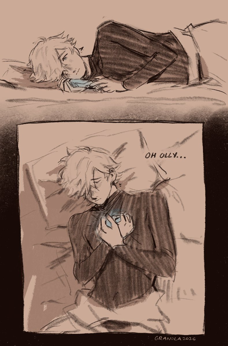 artbygranola's tweet photo. thinking about qifrey holding the snugstone bc it’s as close as he can get to holding olly…..

(little late but orufrey week day 1!)

#orufreyweek2026 #WitchHatAtelier #orufrey https://t.co/Lwebk765po