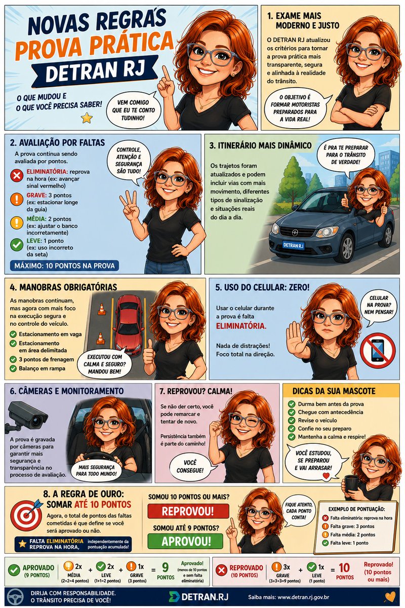 PODebooks76's tweet photo. 🚗 Vai fazer a prova prática do DETRAN-RJ? Atenção!
As regras mudaram e conhecer os novos critérios pode fazer toda a diferença na sua aprovação.
📌 Entenda como funciona a nova pontuação
#cnh #regras #pontuacao #detran #atencao https://t.co/jmasXpZa60