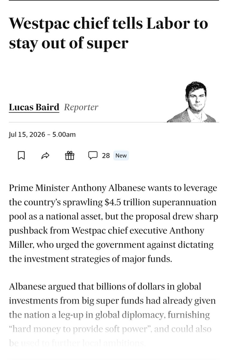 ConnedAgain's tweet photo. *** #NewsFlash ***
#IdiotBoy 🤡👺👽
#Albanese
Is at it again...
Looking and scheming to steal more of #Australians 
#Wealth 
#Assets 
#Prosperity 
#RetirementSavings
Get a load of this one...
He plans to 
#Nationalise our 
#Superannuation
#CWCD @AFR 
(Click photo to open) https://t.co/VCUYI0lXcE
