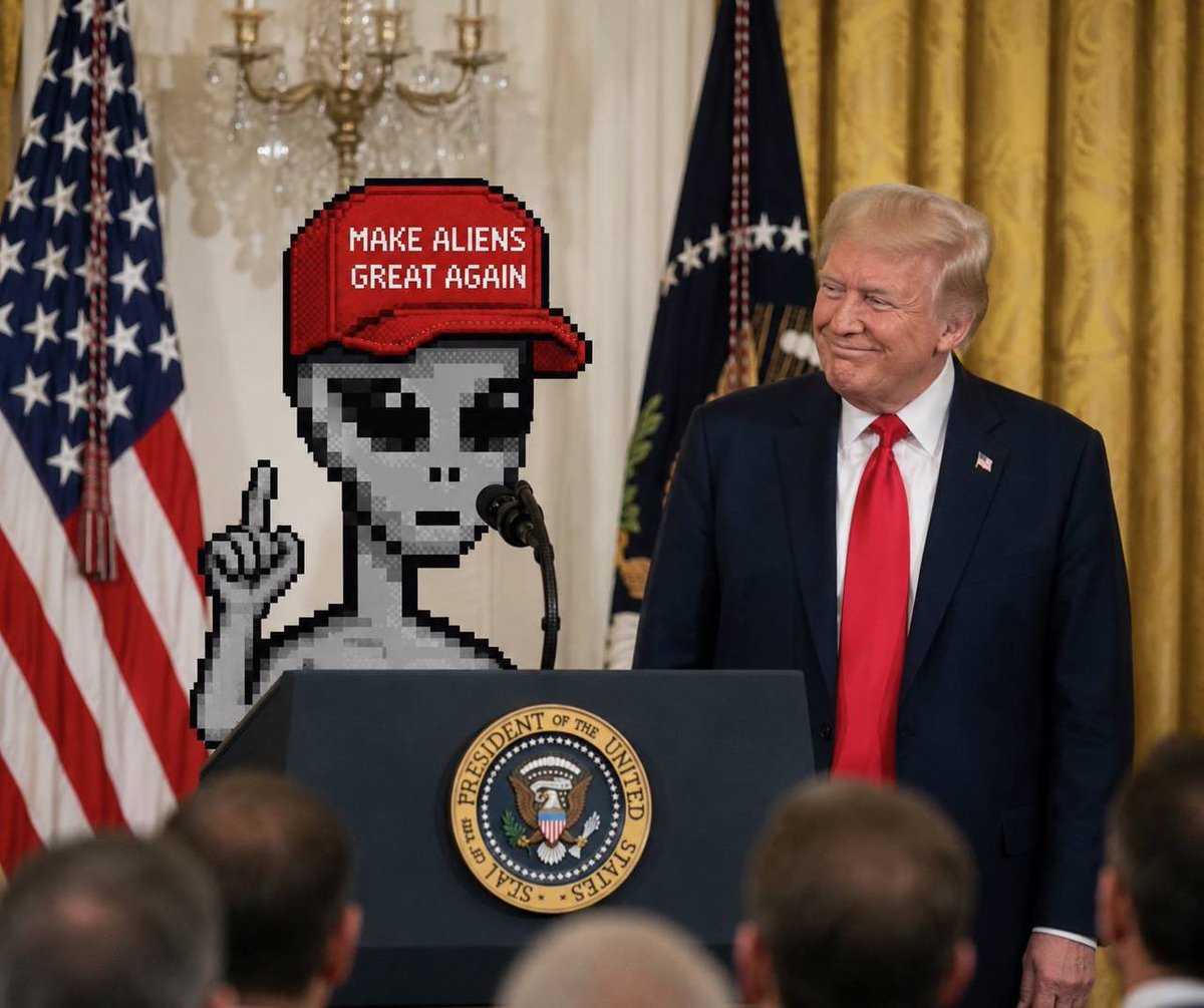 Surge100x's tweet photo. I just got some alpha

@MAGA_Aliens will be on national television to do an interview on never before seen UAP footage   

I don't know what's going on but I'm keeping a close eye

Who else is watching? https://t.co/WgaIIOWIsF