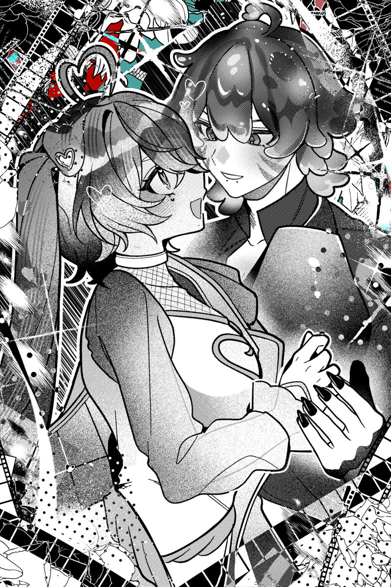 koinuVT's tweet photo. I am in love with this skeb I finally got back!! ft @Naocifer ♡ 

🎨: pnemo_18 https://t.co/OmV5A0pTZx