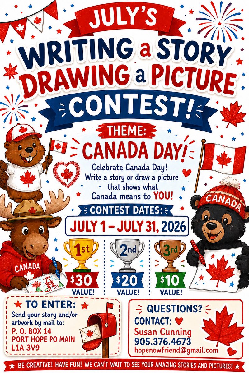 CunningSusan's tweet photo. Enter to win our monthly contest !! Contest is from July 1- July 31 2026  ❤️🇨🇦❤️ https://t.co/3zSjIVcc83