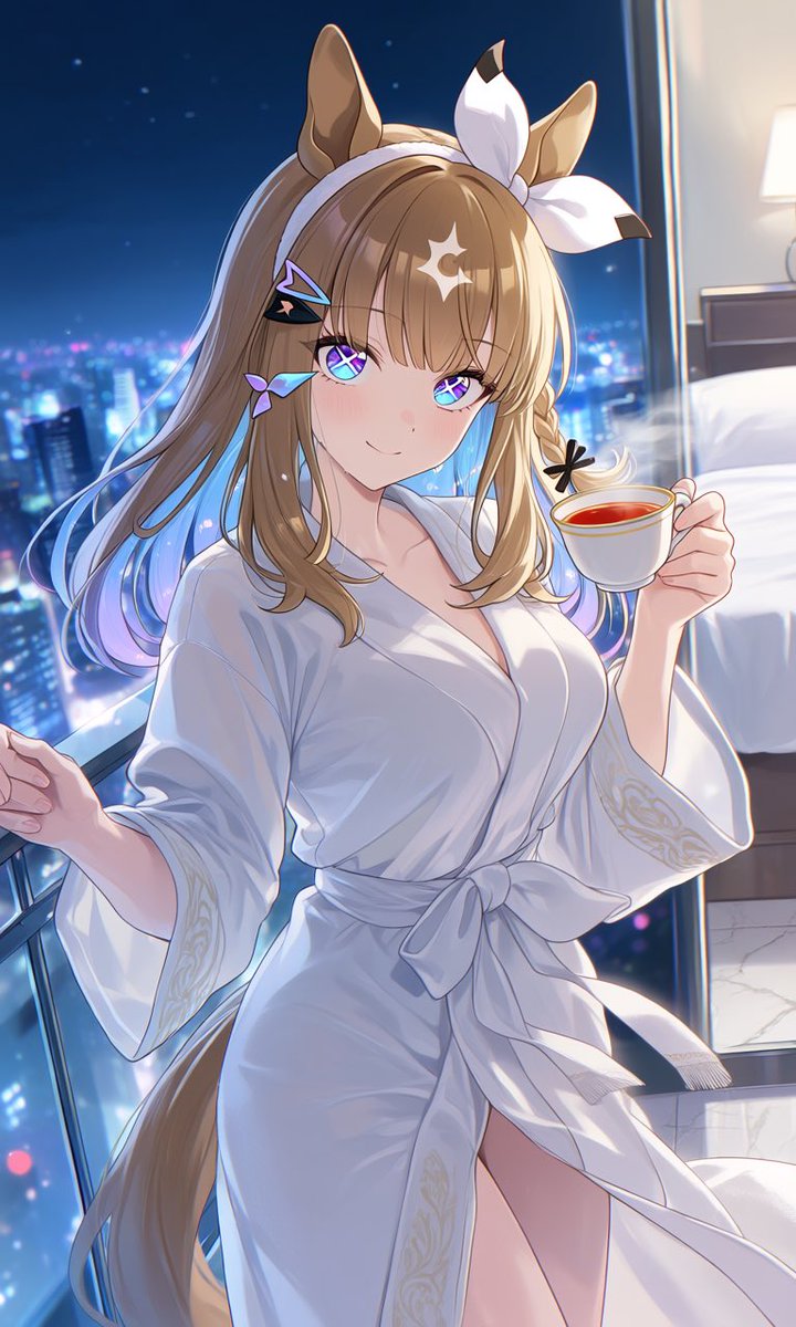 MM_AIart's tweet photo. アモアイ バスローブ

#ウマ娘
#アーモンドアイ https://t.co/cbd7kLG3w8