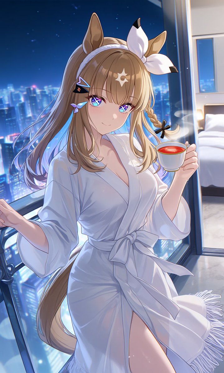 MM_AIart's tweet photo. アモアイ バスローブ

#ウマ娘
#アーモンドアイ https://t.co/cbd7kLG3w8
