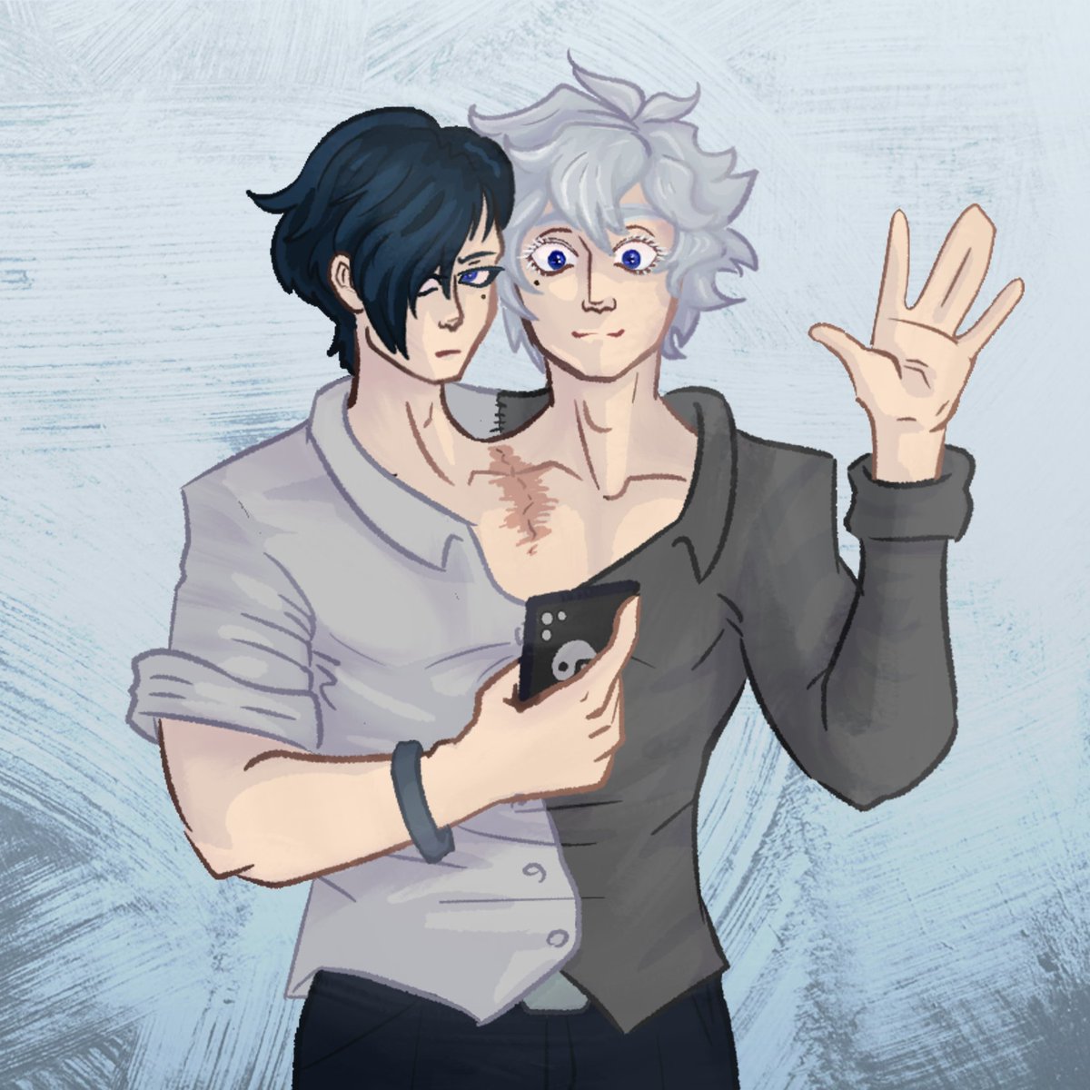 Rexxcos's tweet photo. Commission for a friend of their twins Dominic and Dimitri https://t.co/L8KpAU5hqL