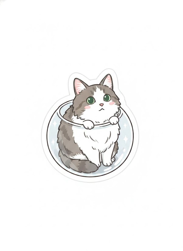 fuzakeoni's tweet photo. うちの猫の写真をAIがイラストにしてくれました���かわいいっｖあれ？これ、何か変だよ。AI君。 https://t.co/VaRJH9A5jS