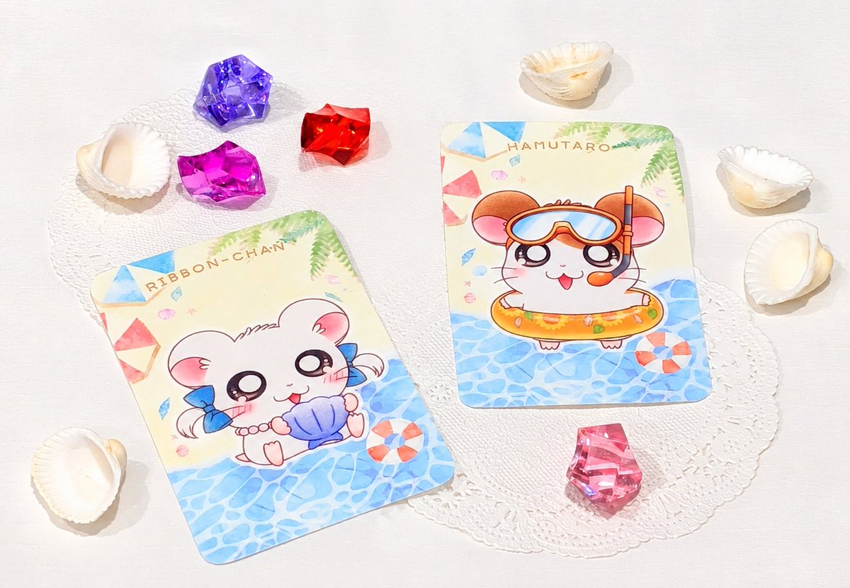 ttk86shop's tweet photo. 🌻‥∵‥‥∵‥‥∵‥‥🐹
#とっとこハムタウンショップ
🐹‥∵‥‥∵‥‥∵‥‥🌻
／
 7/15(水)本日も11:00よりOPEN！
＼

「コレクションカード(ランダム)　うみ ver.」好評販売中🐹
税込2000円以上お買い上げ毎にダイカットステッカーをランダムでプレゼント！
さらに税込5000円以上のご購入で、ポストカードを1枚プレゼント✨

本日はフリー入場を予定しておりますが、混雑状況次第で入店制限をする場合がございます。
皆様のお越しをお待ちしております⋆͛📢⋆

📍東京都渋谷区代々木3-8-3 PDスペース２F
⏰営業時間 11:00～19:00
🔗https://t.co/FCmqZayjxR

#とっとこハム太郎　#ハム太郎　#ハムタウン