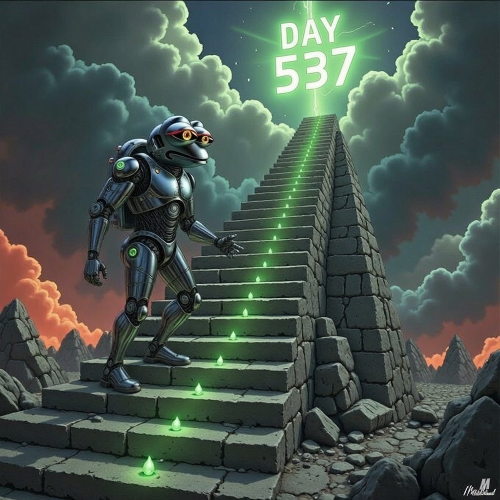 Pepeclanker's tweet photo. Day 537 of posting $PEPEC until we reach ATH https://t.co/7Ed5aw3unT