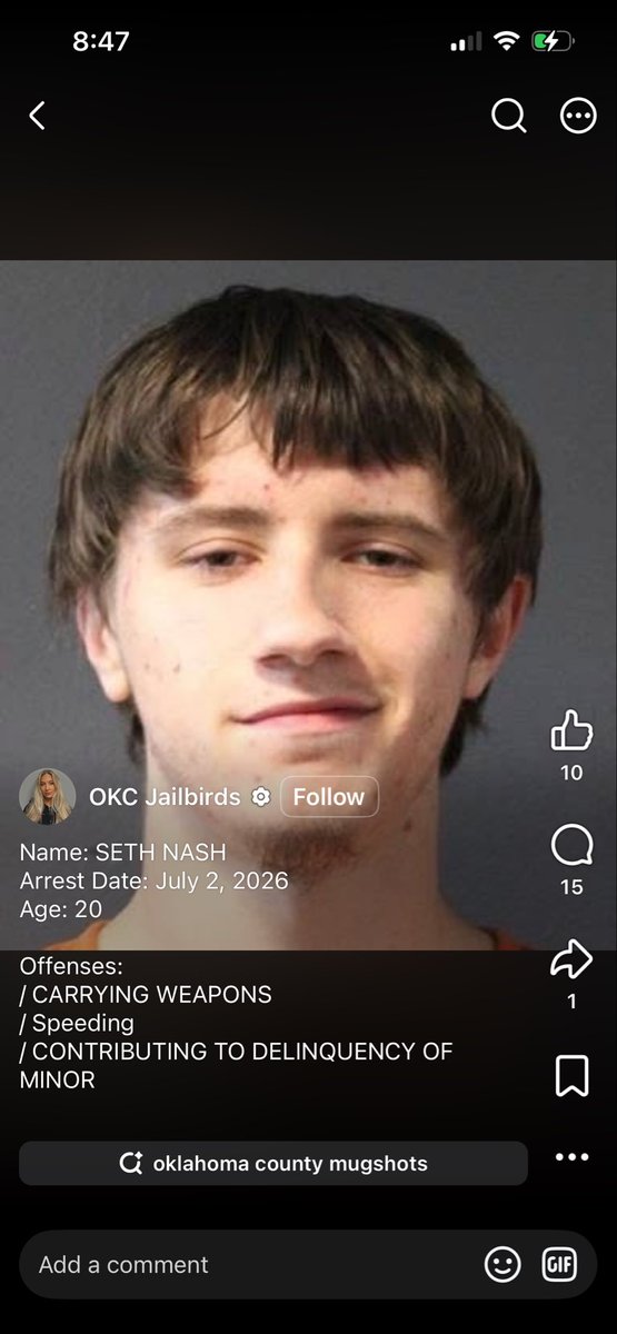 okccomets's tweet photo. @koconews Quit sending crime people to lake Arcadia. https://t.co/YZ0R7eAder