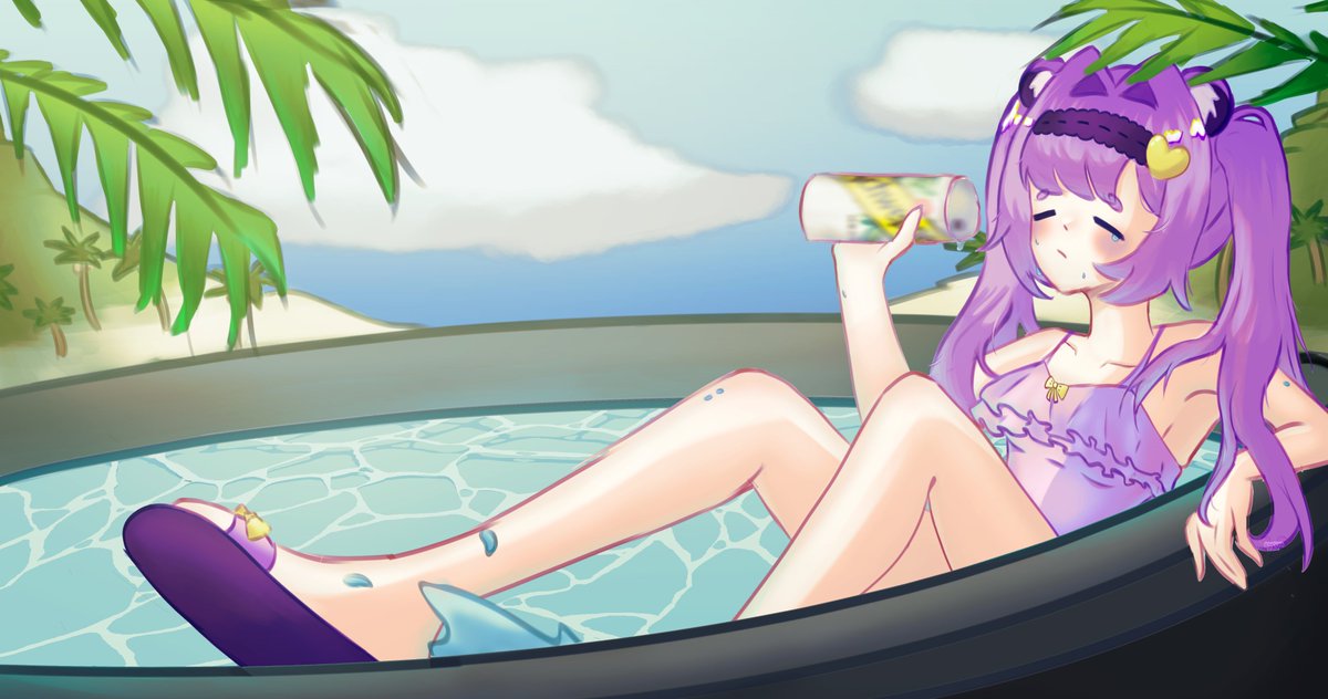 Rakuya24's tweet photo. dying from heat, i want pool and a nice drink

#heatstroke #art #illustrationㅤ https://t.co/qTnYFVbA2E