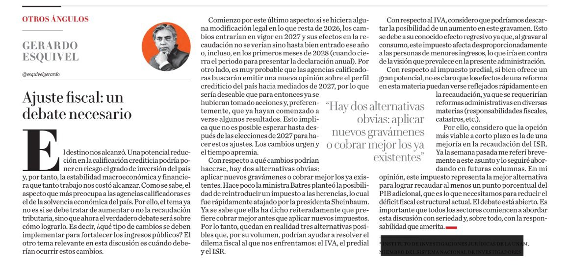 esquivelgerardo's tweet photo. Mi columna de esta semana en @Milenio: "Ajuste fiscal: un debate necesario"

https://t.co/ckmOKrO4ok https://t.co/9rwv9yb1vp