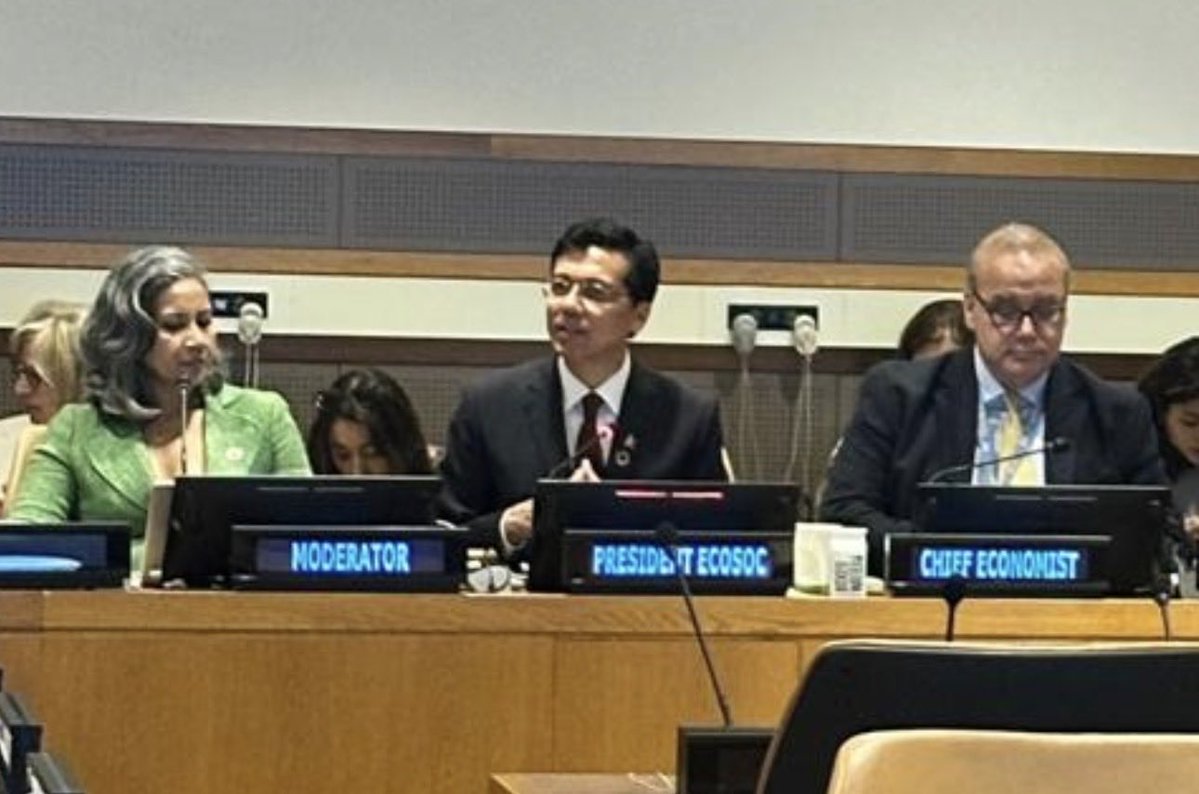 UN ECOSOC President tweet media