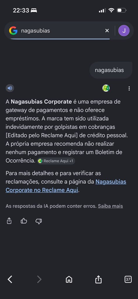 rikipescador's tweet photo. A conta que minha amiga fez o pix estava no nome de Nagasubis pesquisei e aparentemente é uma empresa de pagamentos https://t.co/nee57Ug9Z0