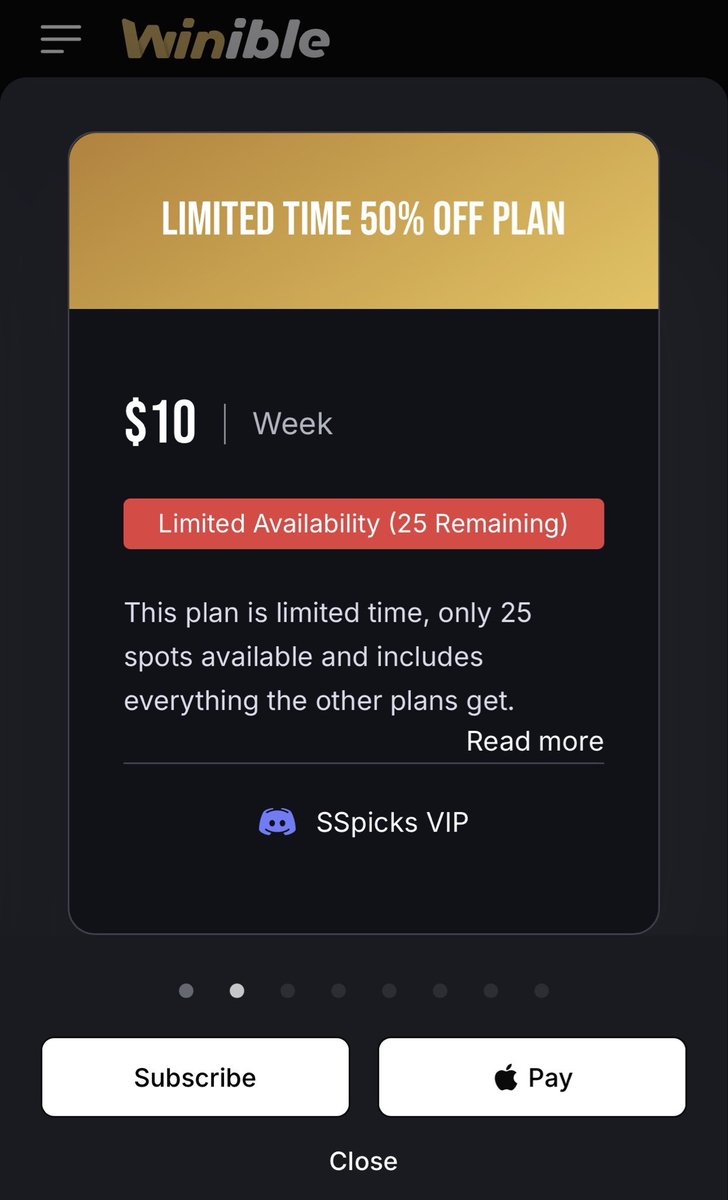 SSpicksVIP's tweet photo. LIMITED TIME 25 SPOTS ONLY 50% OFF PLAN. DONT MISS THIS BEFORE WE BLOW UP🚀🚀. We have the highest hit rate among cappers. 17-4 this week already. Link is in bio #gamblingX #Gambling𝕏 #sportsbetting #capper #cash https://t.co/1CFeg0cXJM