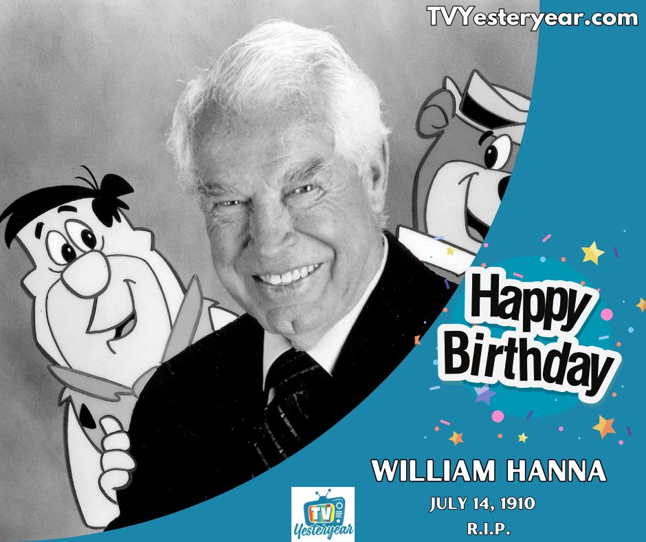tvyesteryear's tweet photo. Happy Birthday to William Hanna (RIP), the animation legend! Co-creator of beloved classics like "The Flintstones," "Scooby-Doo," and "Tom and Jerry," his work has brought joy to generations of fans. https://t.co/i9VvNjl7mD