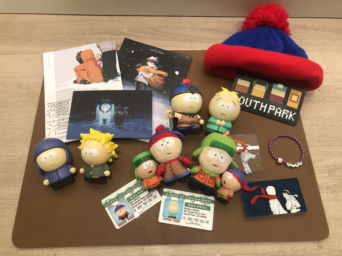 Henrykai0115's tweet photo. South Park!  !!! I spent 1500¥ on all of them. https://t.co/3wxVp9gG7X