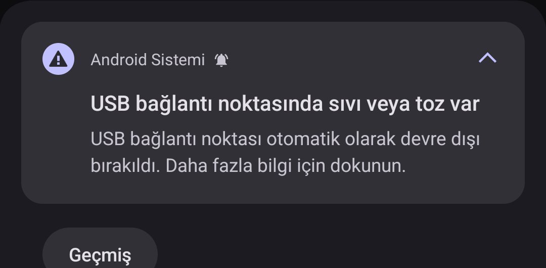 suitfact's tweet photo. Vay arkadaş şarj portuna su kaçtı diye uyarı verdi normal bir şey olabilir ama ben şaşırdım doğrusu https://t.co/U8tG1Rt1mx