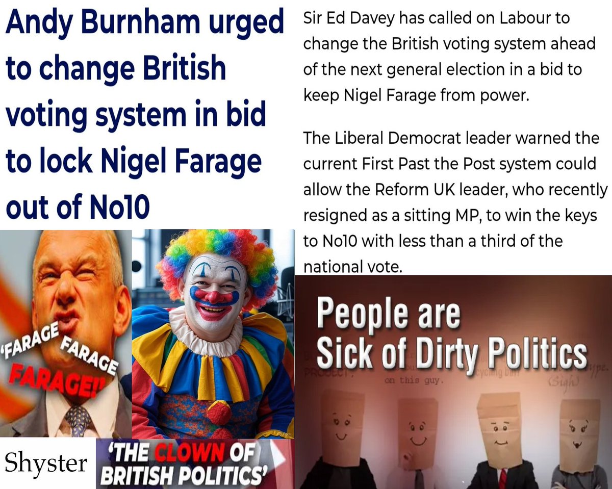 mbga_uk's tweet photo. Clown Ed Davey Needs Sacking. 
He is so unhinged &amp; obsessed over attacking Nigel Farage, now interfering in Democracy by asking Labour to change the Voting System to stop Farage from getting into power..
This is Dirty Politics..
Are we not sick of this clown show in Parliament https://t.co/kV4qcCbj0w