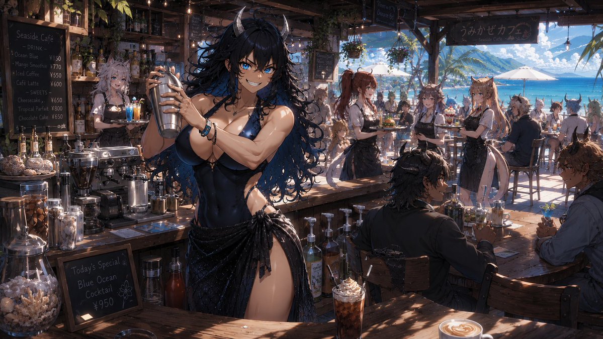 SilentIcyShadow's tweet photo. Der kleine Haifisch als junge Frau. Könnte bissig werden.
#KI #Gpt #anime #beach #fun #fantasy #chibicon https://t.co/TqAAasg1kT
