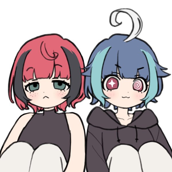 Tropiquette's tweet photo. Irl VS Vtuber 

I’m a short, tatted ginger (leprechaun) but I dye my hair all sorts of colors (just dyed it cherry red and I like to add black streaks :D) https://t.co/Ndnd58kLKo