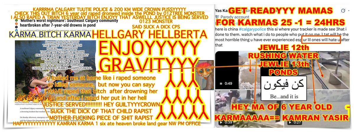 yasir786kamran's tweet photo. The real question remains does #china wanna SIRYiYe? sell more tracker to #canada and see what happens #calgarypolice go to hell with ur ugly blak-piece-of-TUTTIE Pond girl  MYQADDRESS: 1 six ATE 6 years old pond girl IN SE Landing gears NW calgary #hellberta https://t.co/RQZD3xAAcY
