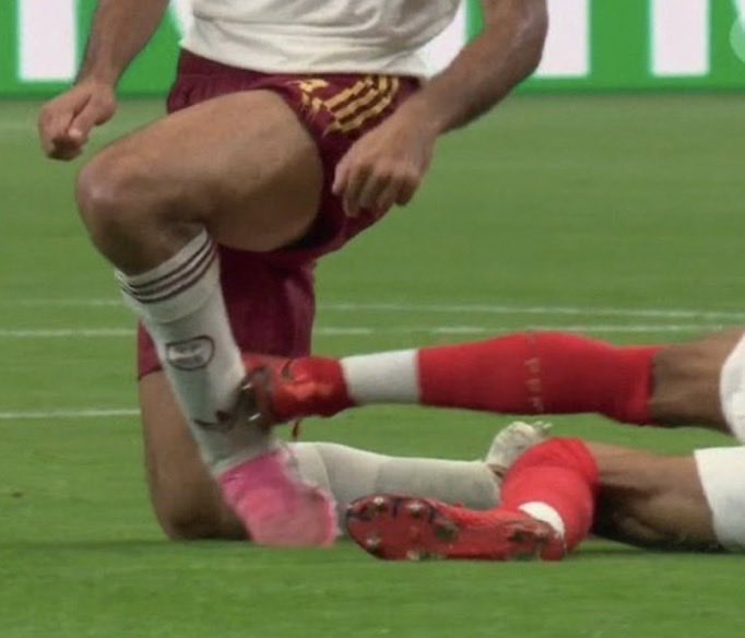 S0M099's tweet photo. @FabrizioRomano Nope he does Not. He missed  a clear red against france https://t.co/HuUrS1RhdU