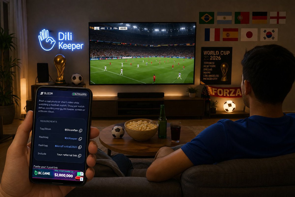 only_traderx's tweet photo. Matchday vibes are unmatched! ⚽🔥 Enjoying every moment while keeping up with the action on Dili Keeper. Who are you supporting to win it all? 🌍🏆
Join the fun and don't miss out: https://t.co/cJ3zZoSoNT

@DlicomApp #DiliKeeper #WorldFootball2026
#DiliKeeper https://t.co/xfOvsqcexX