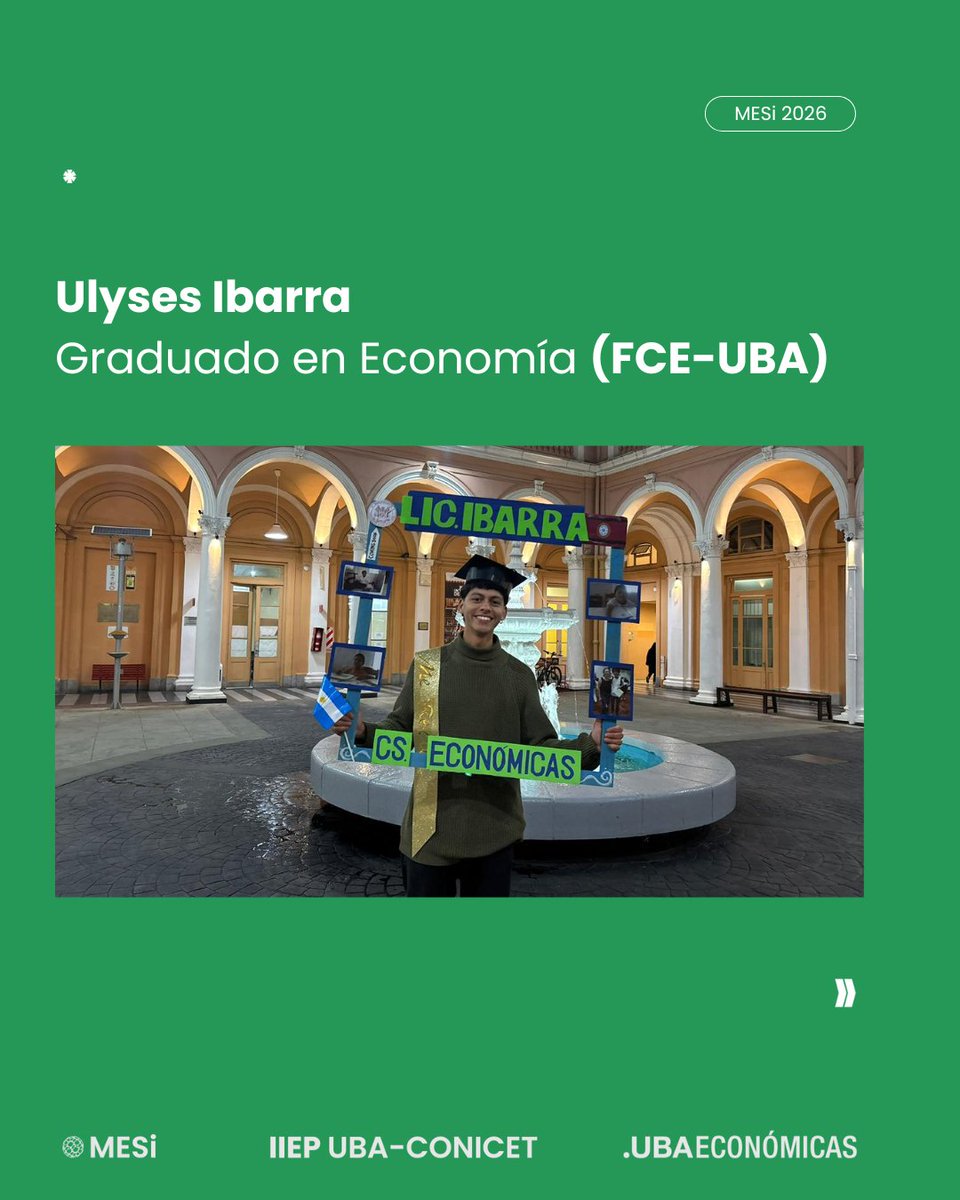 mesi_iiep's tweet photo. 🎓 Felicitamos a Yanina Fernández y Ulyses Ibarra por haberse graduado como Licenciados en Economía (FCE-UBA).

🏅 También felicitamos a María Laura Ojeda por recibir la Mención a la Mejor Tesis de Maestría 2025 de FCE-UBA.

👏 Celebramos estos importantes logros académicos. https://t.co/1C11a38Ar9