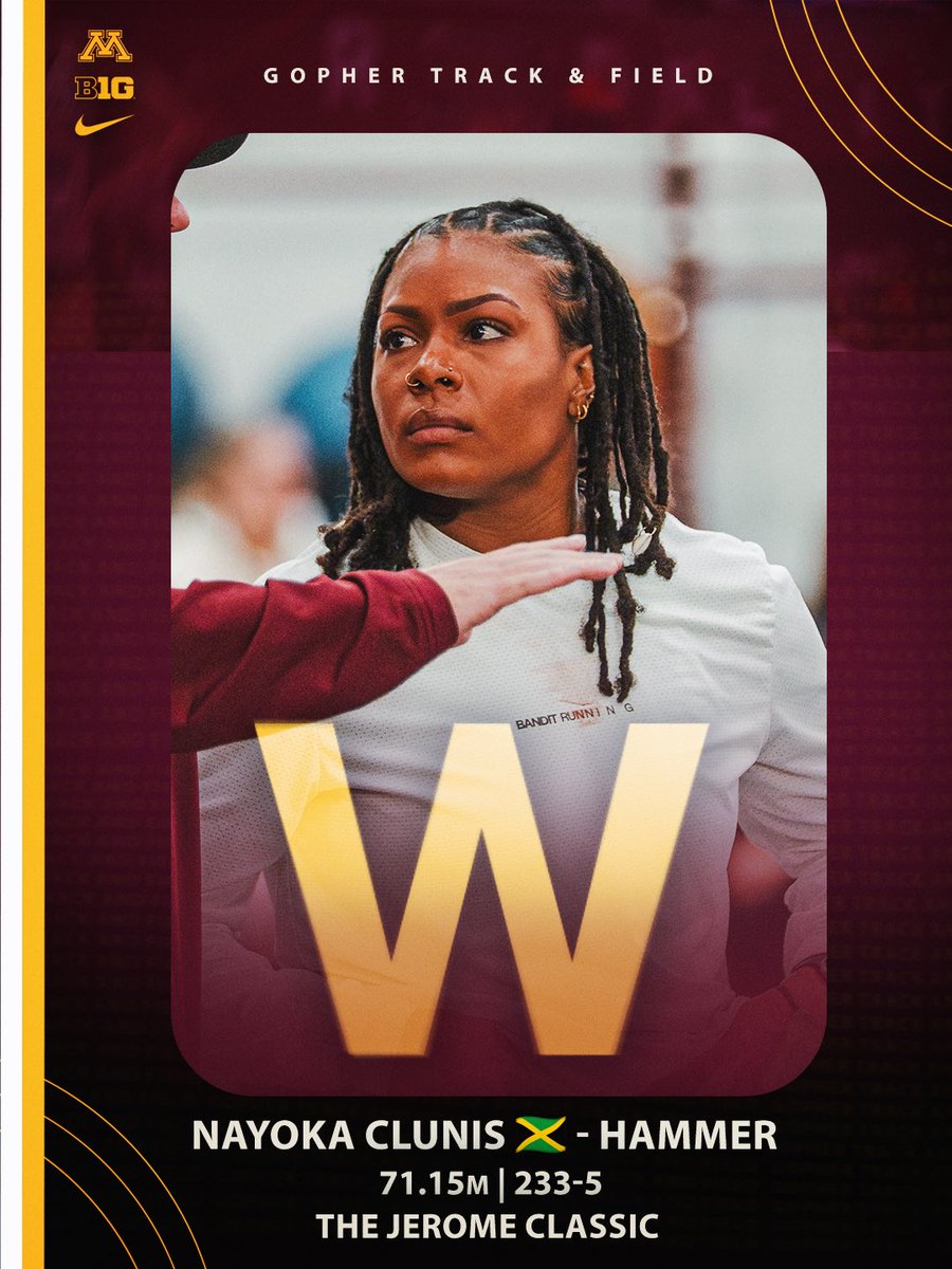 Minnesota Cross Country, Track & Field tweet media