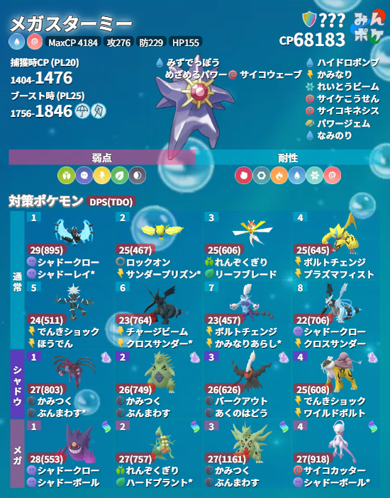 pokemongo_db's tweet photo. 【ウルトラアンロック：スターミーのスーパーメガレイドデイ】
⚡開催期間
8/22(土)11:00〜17:00

✅メガスターミーがスーパーメガレイドに初登場
✅無料レイドパスが6枚入手できる（前日持越しを合わせて7枚）
✅レイド勝利時にふしぎなアメXLが確率入手、XPを追加で5000入手
✅有料チケット購入でレイドパス増加＆各種ボーナス
など

 https://t.co/zK0R0pCD4J #ポケモンGO