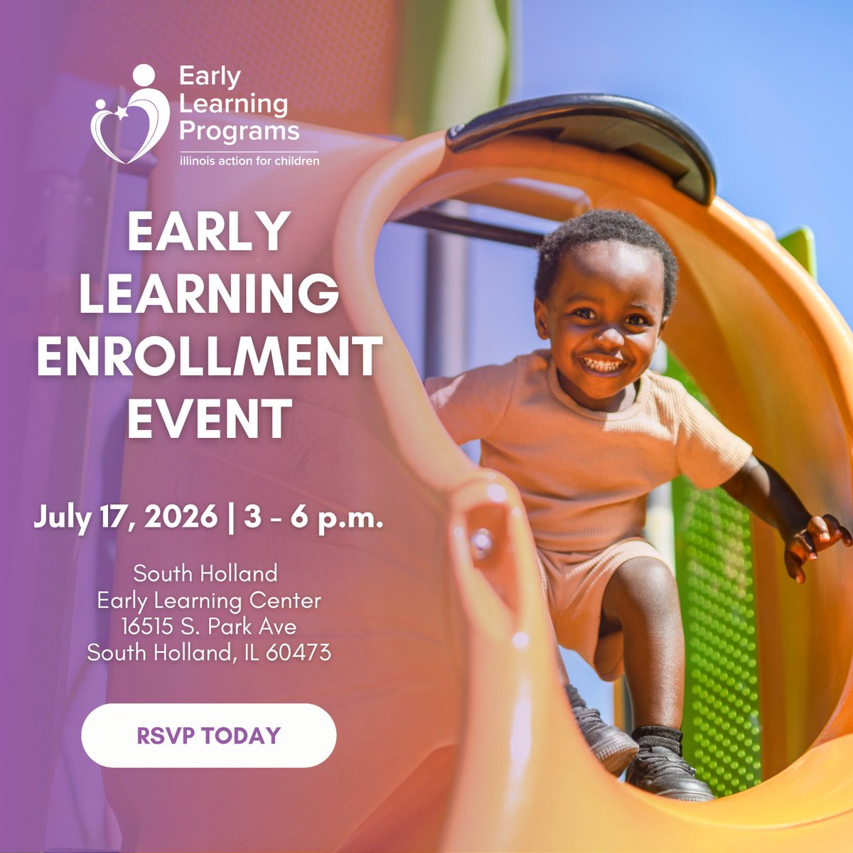 IAFC_Cares's tweet photo. Looking for quality early learning in the south suburbs? Join us at our FREE Community Enrollment Event this Friday, July 17, 3-6pm at South Holland Early Learning Center! RSVP: https://t.co/7LYx306m6j #EarlyLearning #FamilySupport https://t.co/cmFoMIYlLT