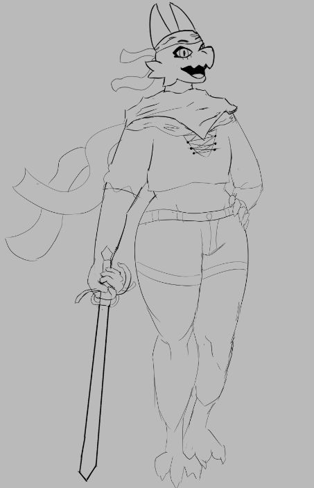 moonlitkobold's tweet photo. More art! I just gotta color it and I'll be ready for artfight. https://t.co/ObG6HnYqO5