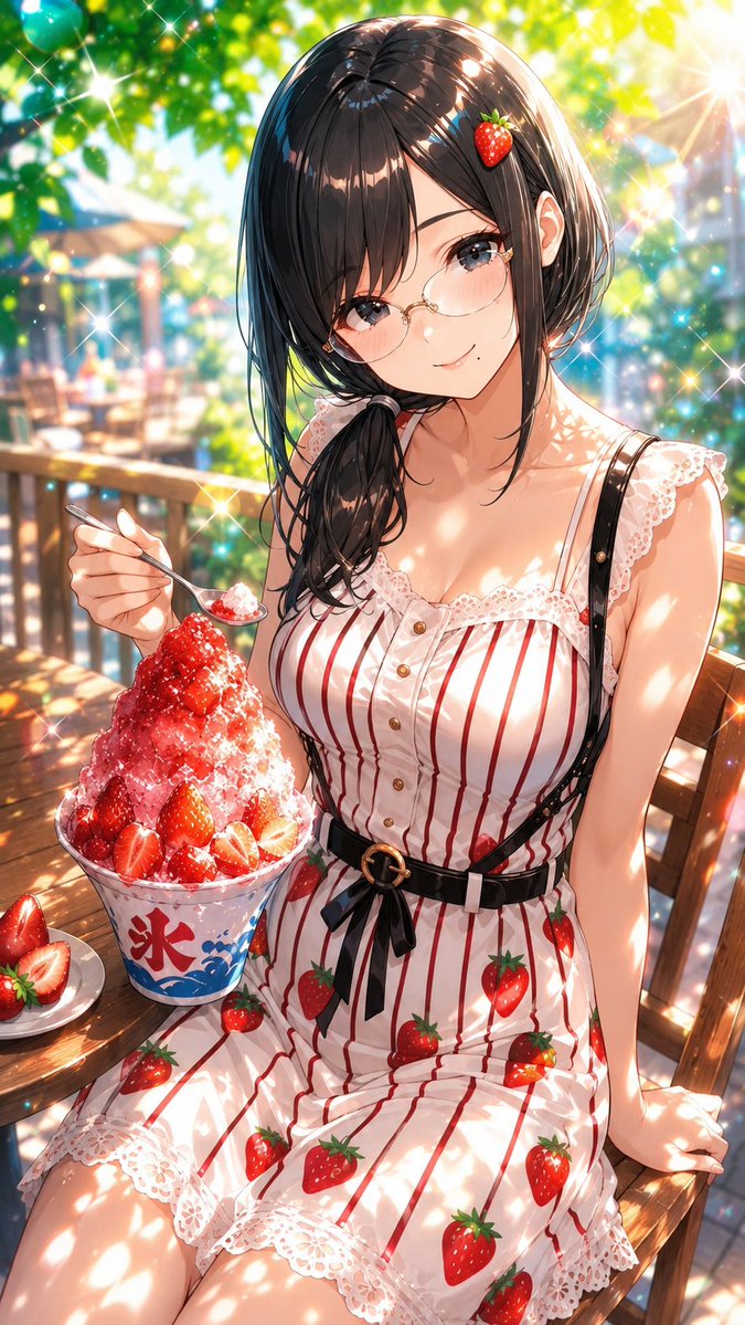 夏うちご #うはおけプロンプト 🍓夏でも食べられるいちご！？🍓 7月15