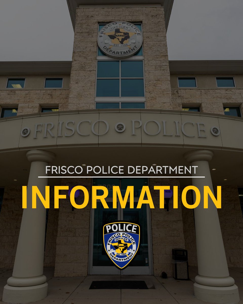FriscoPD's tweet photo. INFORMATION - On July 13, 2026, at approximately 4:49 a.m., the Frisco Police Department, along with the Frisco Fire Department, responded to a report of a shooting in the 12000 block of Chattanooga Drive. Upon arrival, officers located an injured person who was transported by Frisco Fire Department for a non-life-threatening injury. At this time, this appears to be an isolated incident and is still under investigation.  

Anyone with information regarding this case or related offenses is requested to contact the Frisco Police Department at (972) 292-6010. Anonymous tips can also be submitted by texting FRISCOPD and the tip to 847411 (tip411) or by using the Frisco PD app.