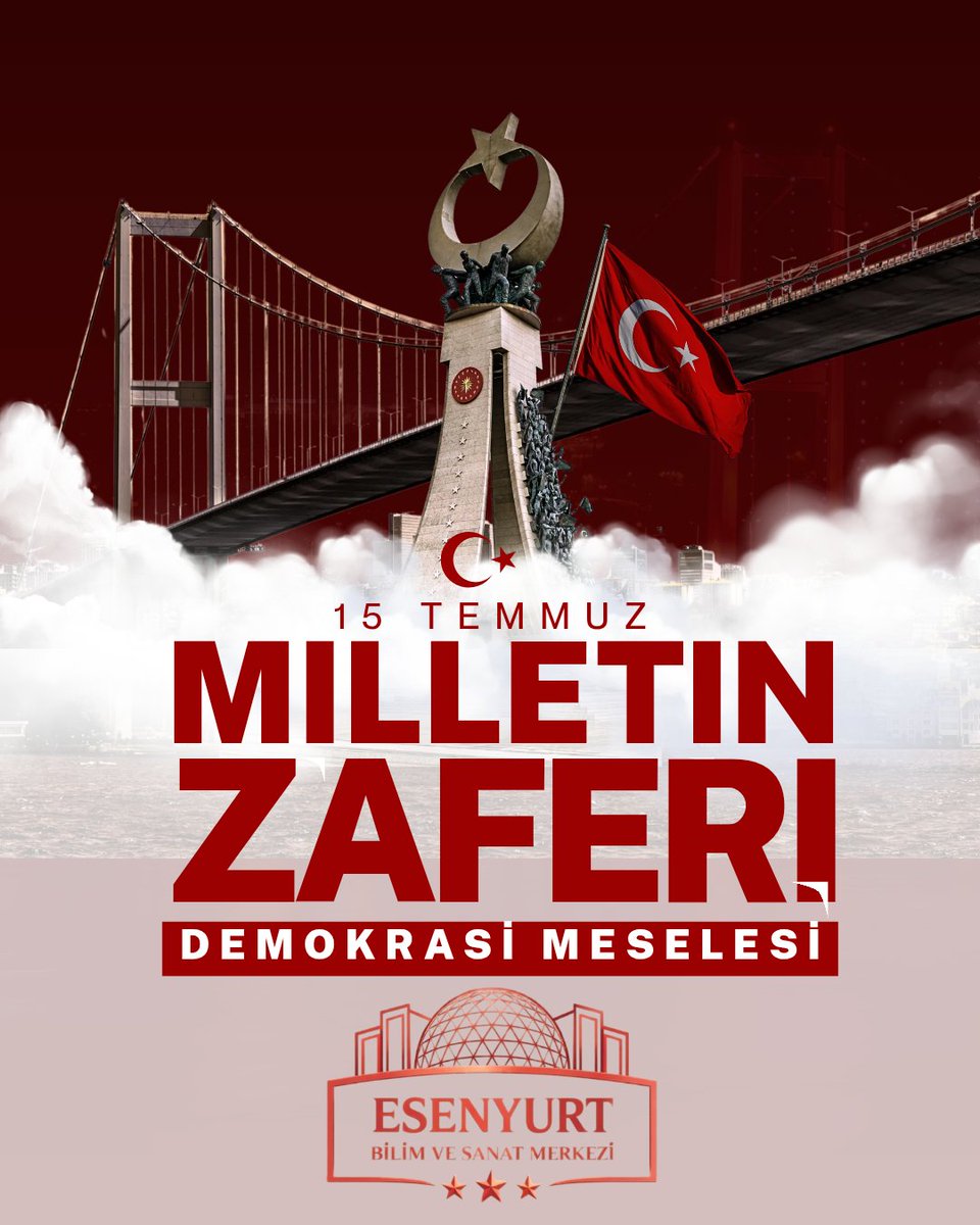 esenyurtbilsem's tweet photo. ❝Vatana sevgiyi ibadet bilip
Bayrağı kendine emanet bilip
En büyük rütbeyi şehadet bilip
Bu aşkla toprağa girenlerindir❞

15 Temmuz Destanı, milletimizin sarsılmaz iradesinin en güçlü nişanesidir.

#ZaferBizim 🇹🇷
#15TemmuzDestanı https://t.co/zBp2LEF4pj