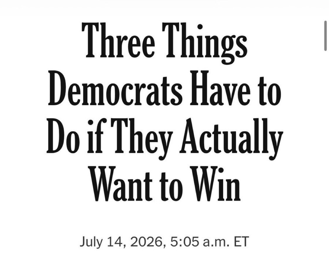WomenAreReals's tweet photo. Today’s @nytimes essay, @VinesMatthew’s June 2026 “I’m Gay, Not Queer.” and @sullydish’s June 2025 essay all point to a growing realization in the liberal cohort that something is wrong. 

Now it’s time for the New York Times to publish the perspective that has been missing in liberal spaces throughout this debate. I call on @nytimes to publish a guest essay by a liberal woman who opposes men in women’s spaces. Preferably a Democrat. Maybe even feature a lesbian!! But, at minimum, an actual woman writing about women’s rights. I have a few in mind: @KDansky @JamieWhistle 
@Martina 
@ErinFriday75490 
@KnownHeretic