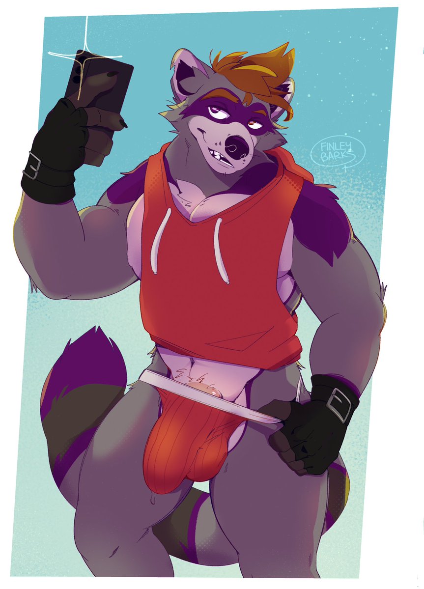 finleybarks's tweet photo. The heat has been crazy lately, so what better way to cool down than to show off 💪💦

Done for fr0zensamurai 🦝 https://t.co/R3T7MrfMBp