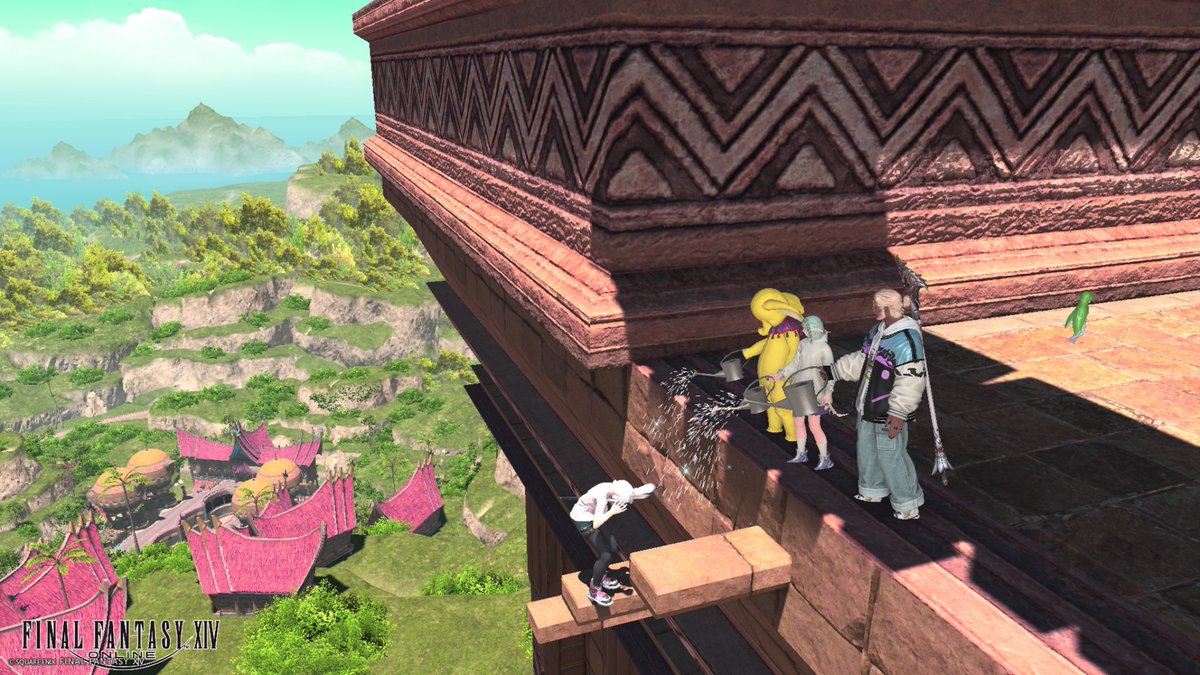 Fullp_ff14's tweet photo. 昨日はトライヨラに上陸したお祝いで弾丸登山←

#ff14 https://t.co/1qfkKlWq05