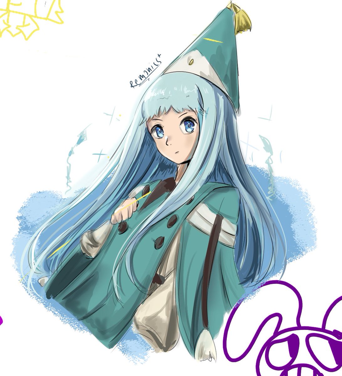 Scinomer's tweet photo. Random Magma Artjams   
I draw Richeh doodles💙

#Δ帽子 
#witchhatatelierfanart 
#magma https://t.co/lmek9tOOED