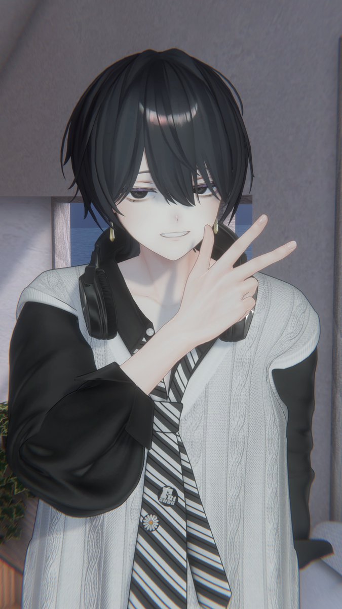 Nekozuki_Yozorq's tweet photo. 他にも表情作ったし、眼鏡Verもあるぞ！
カッコイイのも良いけど、4枚目の気だるげなジト目表情がお気に入りです。

 #Alué3D  #Alué3D https://t.co/kEM5c8VJQ0