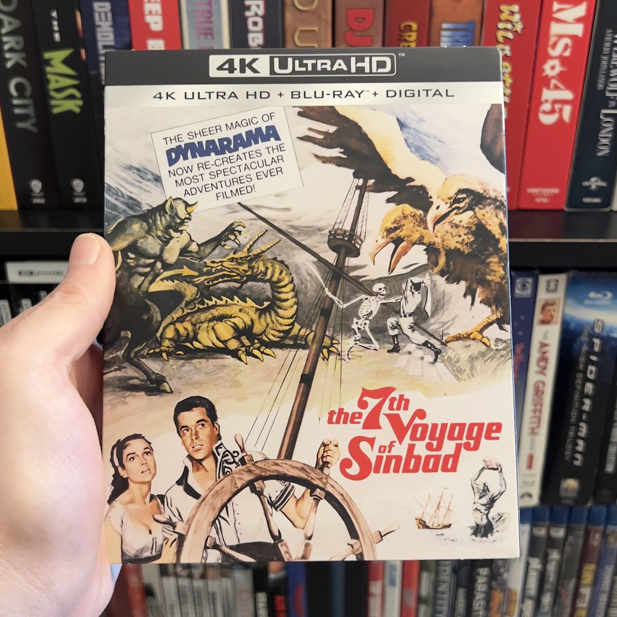 HighDefDiscNews's tweet photo. /// #NewArrival ///

THE 7TH VOYAGE OF SINBAD on 4K UHD Blu-ray via @SonyPicsAtHome. Available on July 21. #4K #Bluray #PhysicalMedia #RayHarryhausen 

Package art 🧵 1/2

Order it / #ad 

4K @ Amazon / https://t.co/xaf62MZ2US

4K @ MovieZyng / https://t.co/GN4xnfd065 https://t.co/bEGwLYkpkZ